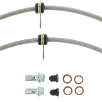 StopTech 00-05 Toyota MR2 Spyder Front Stainless Steel Brake Lines-Brake Line Kits-Stoptech-STO950.44012-SMINKpower Performance Parts