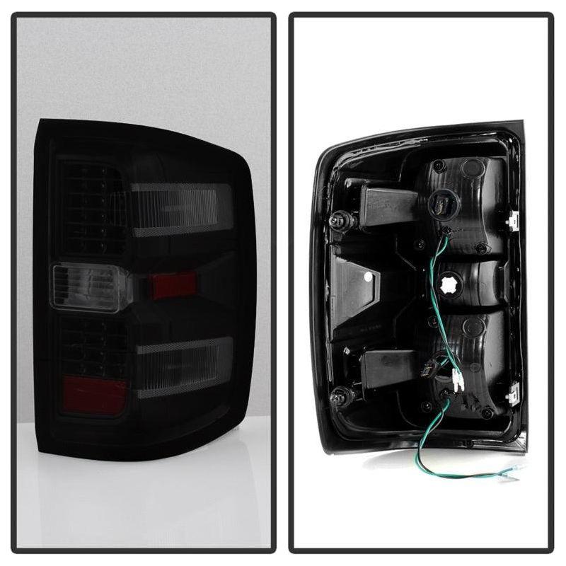 xTune Chevy 1500 14-16 / Silverado 2500HD/3500HD LED Tail Lights - Black Smoked ALT-JH-CS14-LED-BSM - SMINKpower Performance Parts SPY9036552 SPYDER