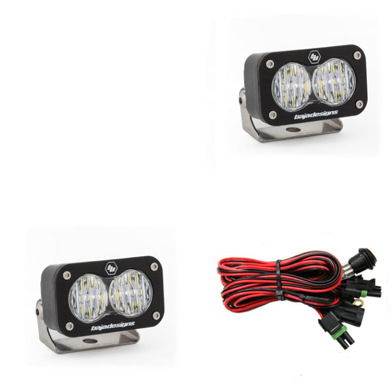 Baja Designs S2 Sport Wide Cornering Pattern Pair LED Work Light - Clear-tuningsupply.com