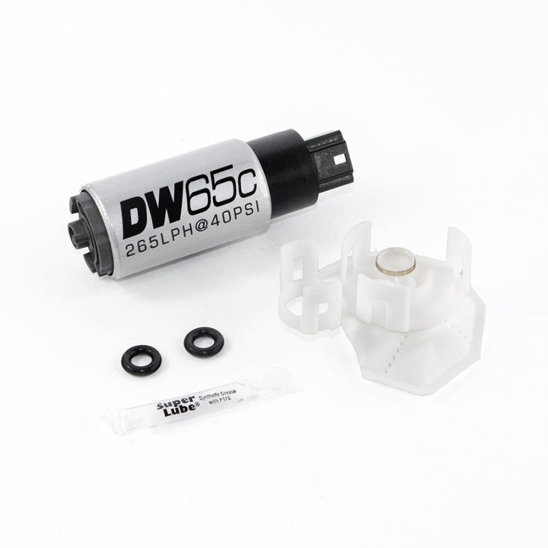 DeatschWerks 265 LPH Compact In-Tank Fuel Pump w/ Set Up Kit 08-15 Mitsu EVO X, 06-13 MazdaSpeed 3/6-tuningsupply.com