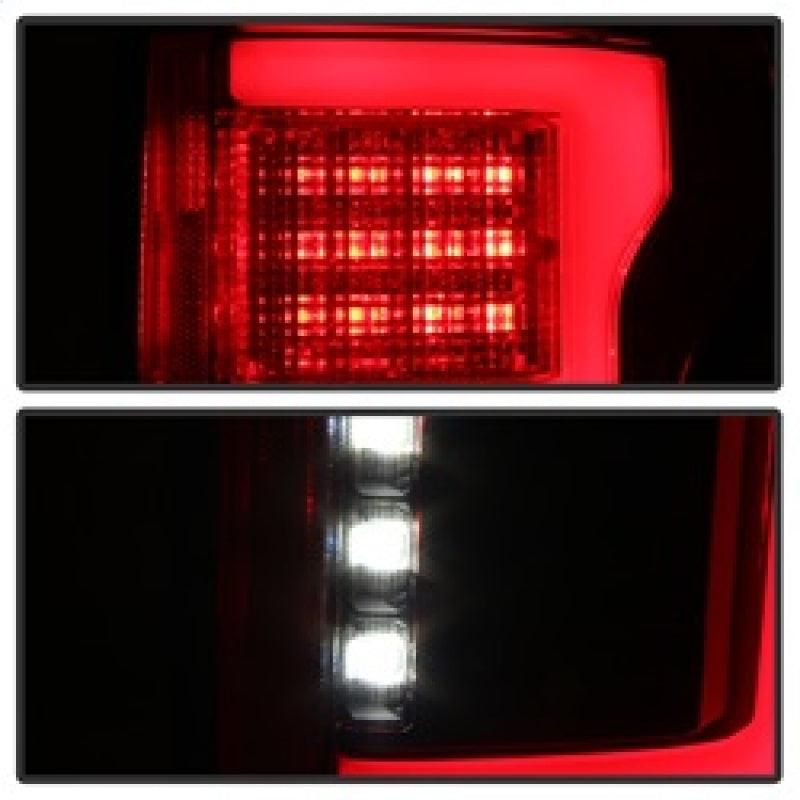 Spyder 15-18 Ford F-150 LED Tail Lights (w/Blind Spot) - Red Clear (ALT-YD-FF15015BS-LBLED-RC) - SMINKpower Performance Parts SPY5085320 SPYDER