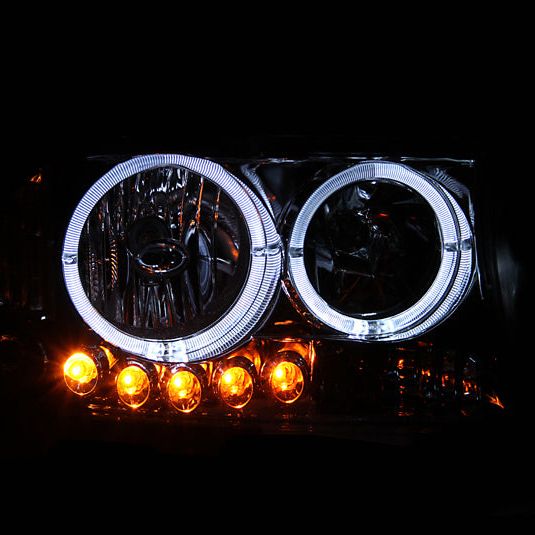 ANZO 1994-2001 Dodge Ram Crystal Headlights Black-tuningsupply.com