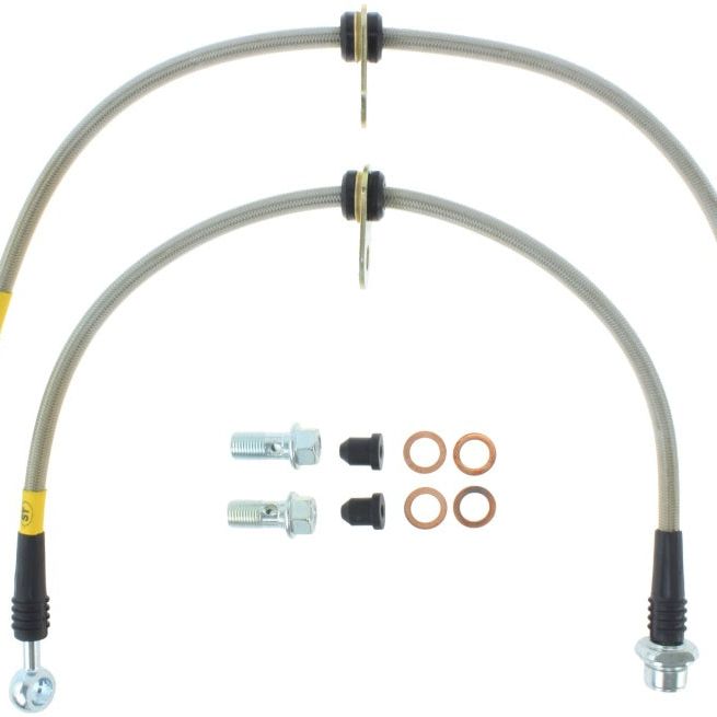 StopTech 08-10 Toyota Land Cruiser Front Stainless Steel Brake Line Kit-Brake Line Kits-Stoptech-STO950.44025-SMINKpower Performance Parts