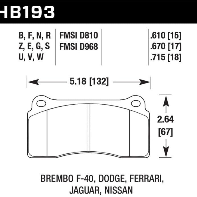 Hawk Rotora FC4 DTC-60 Race Brake Pads-tuningsupply.com