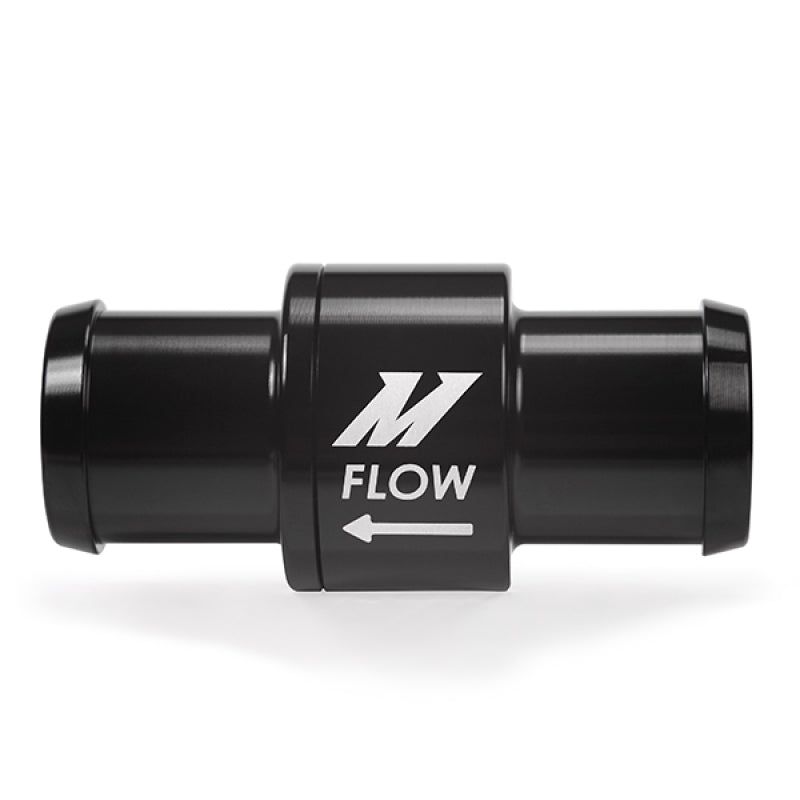 Mishimoto One-Way Check Valve 3/4in Aluminum Fitting - Black-tuningsupply.com