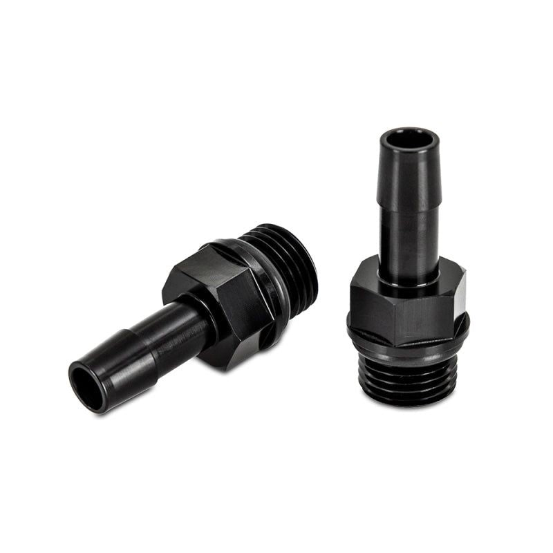 Mishimoto 2pcs M16x1.5 3/8in Aluminum Catch Can Fitting Black-tuningsupply.com