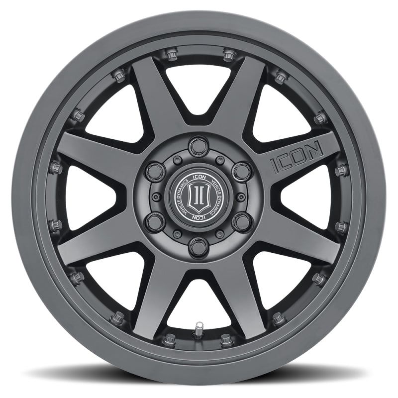 ICON Rebound Pro 17x8.5 5x5 -6mm Offset 4.5in BS 71.5mm Bore Satin Black Wheel-tuningsupply.com