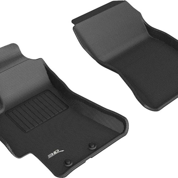 3D MAXpider 08-11 Subaru Impreza / WRX / 08-14 Impreza WRX STI Kagu 1st Row Floormats - Black-tuningsupply.com