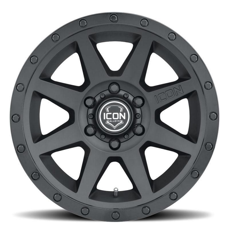 ICON Rebound 17x8.5 5x5 -6mm Offset 4.5in BS 71.5mm Bore Double Black Wheel-tuningsupply.com