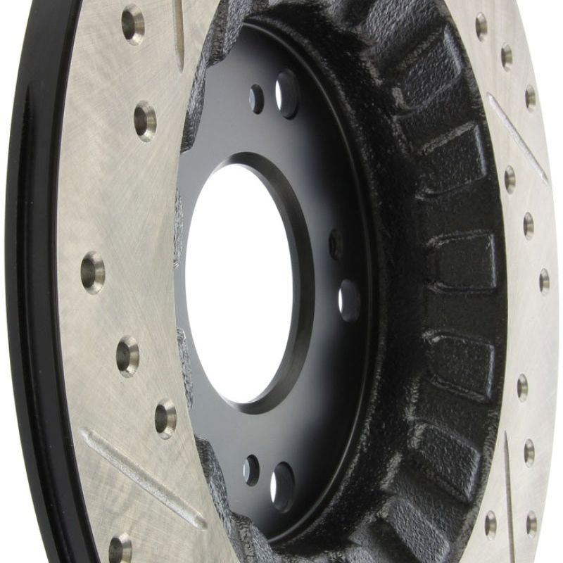 StopTech 00-09 S2000 Slotted & Drilled Left Rear Rotor-Brake Rotors - Slot & Drilled-Stoptech-STO127.40050L-SMINKpower Performance Parts