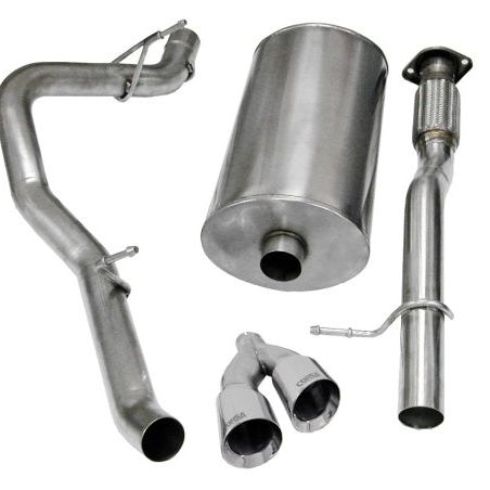 Corsa 2009-2013 Chevrolet Suburban 1500 5.3L V8 Polished Sport Cat-Back Exhaust-tuningsupply.com