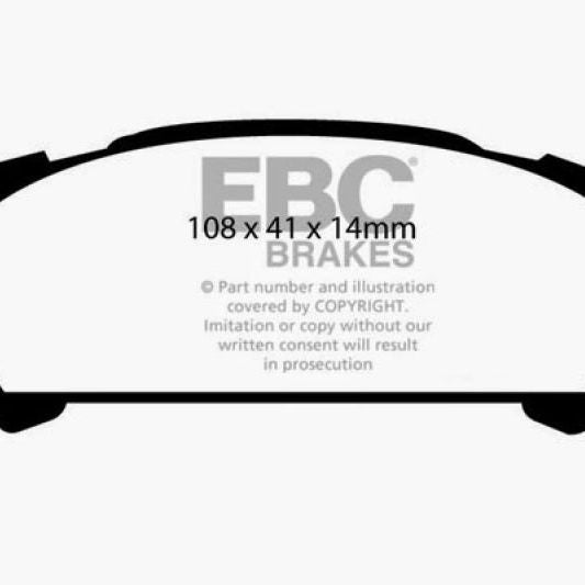 EBC 02-06 Subaru Baja 2.5 Redstuff Rear Brake Pads-tuningsupply.com