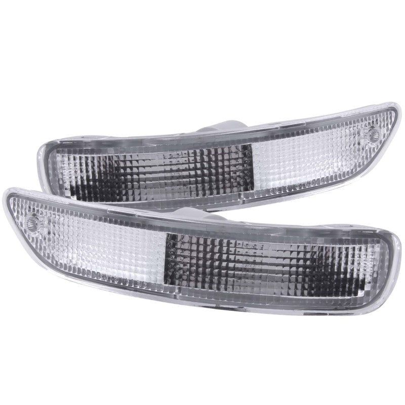 ANZO 1993-1997 Toyota Corolla Euro Parking Lights Chrome-tuningsupply.com