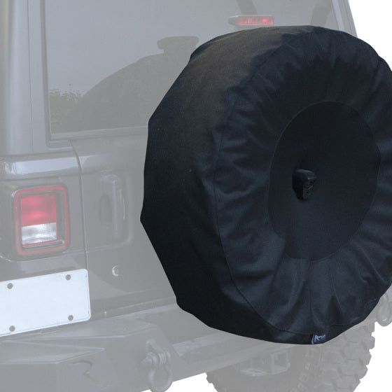 Rampage 2018-2019 Jeep Wrangler(JL) Sport 2-Door Tire Cover w/Camera Slot 30in-32in - Black - SMINKpower Performance Parts RAM773555 Rampage