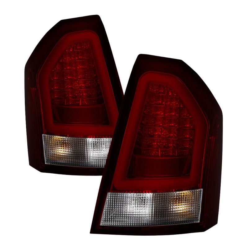 Spyder Chrysler 300C 08-10 V2 Light Bar LED Tail Lights - Red Clear ALT-YD-C308V2-LED-RC - SMINKpower Performance Parts SPY5083395 SPYDER