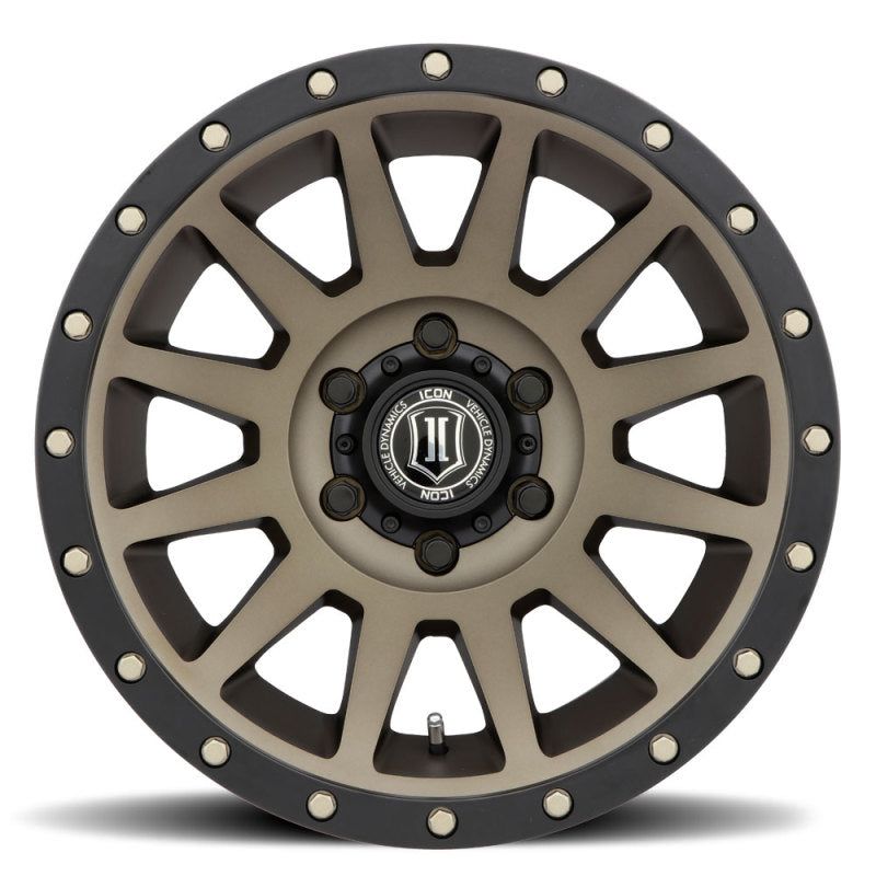 ICON Compression 17x8.5 6x5.5 0mm Offset 4.75in BS 106.1mm Bore Bronze Wheel-tuningsupply.com