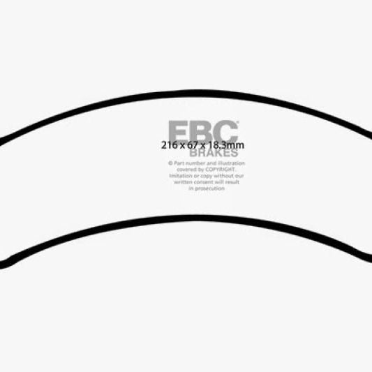 EBC 01-05 Cadillac Deville 4.6 HD Yellowstuff Front Brake Pads-tuningsupply.com