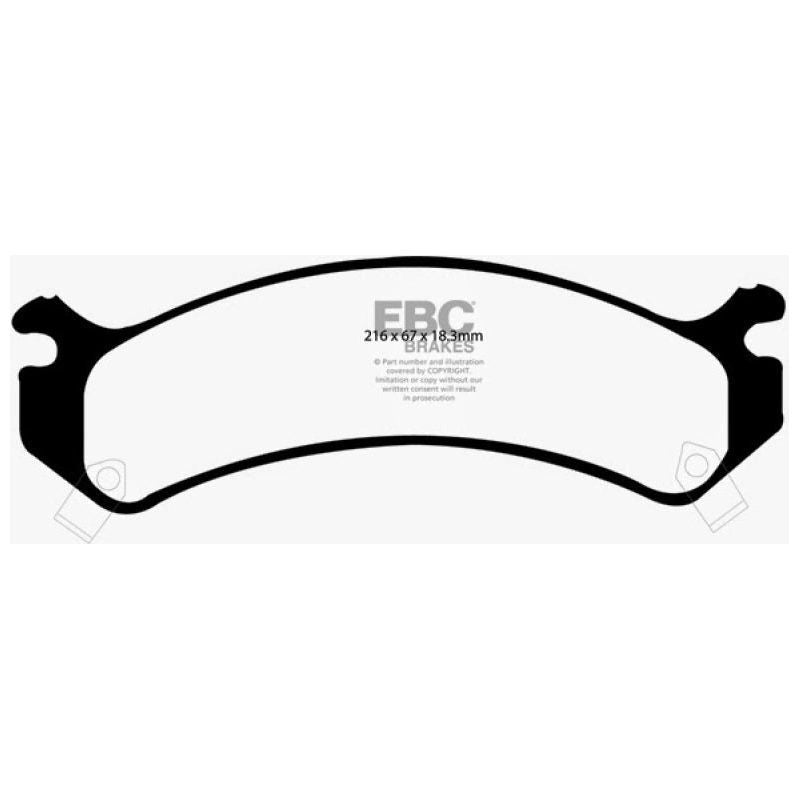 EBC 02 Chevrolet Avalanche 8.1 (2500) Greenstuff Front Brake Pads-tuningsupply.com