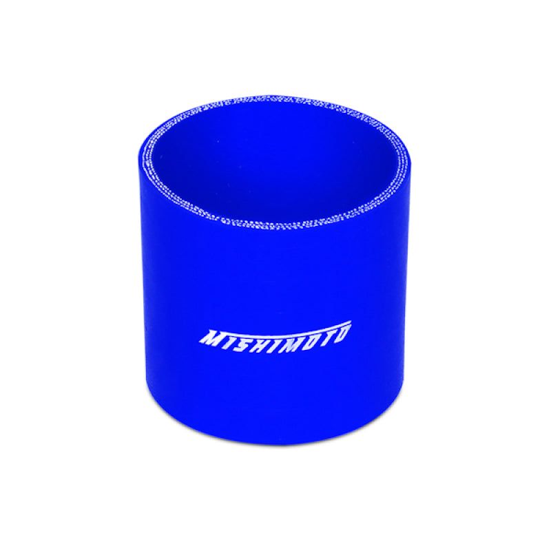 Mishimoto 2.5 Inch Blue Straight Coupler-tuningsupply.com