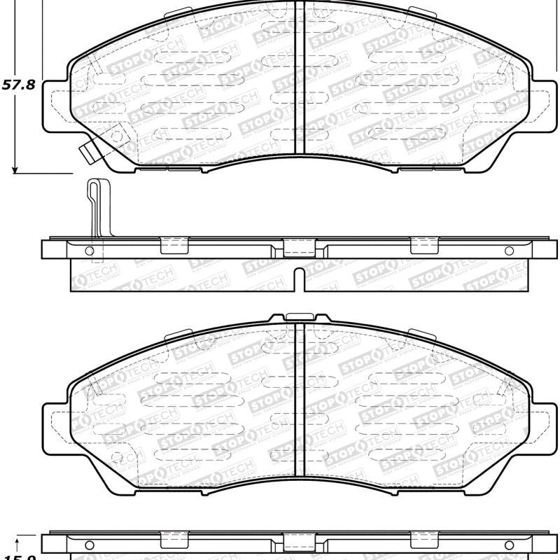 StopTech Street Brake Pads - Front/Rear-Brake Pads - OE-Stoptech-STO308.13780-SMINKpower Performance Parts