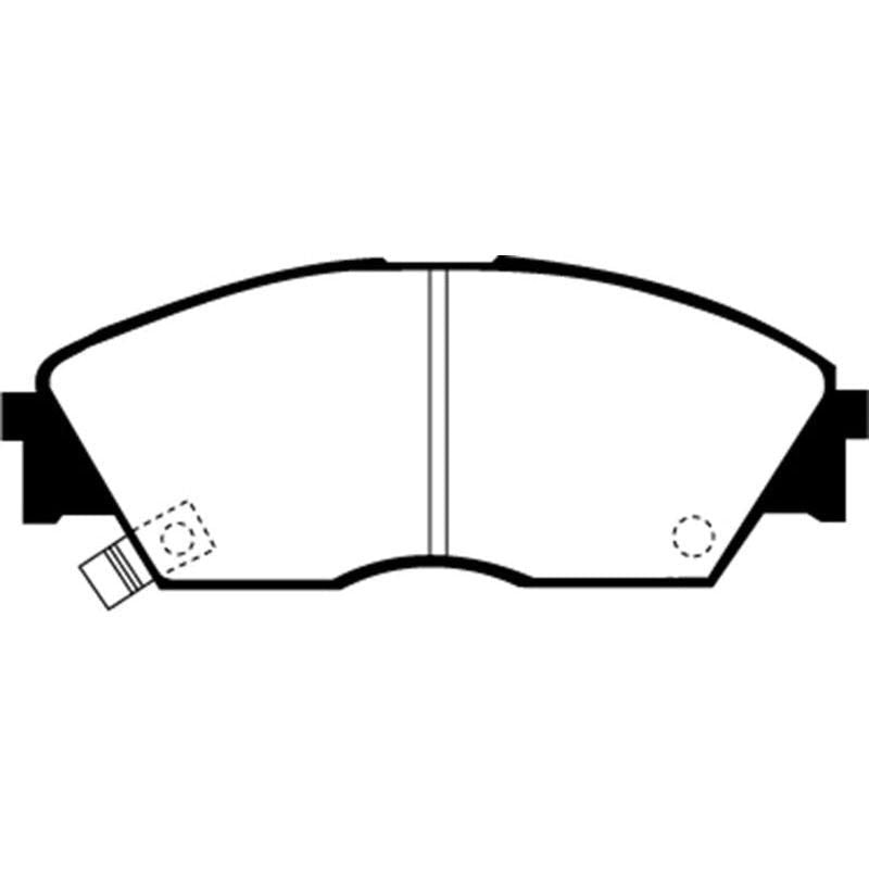 EBC 90-92 Honda Civic CRX 1.6 Si Yellowstuff Front Brake Pads-tuningsupply.com