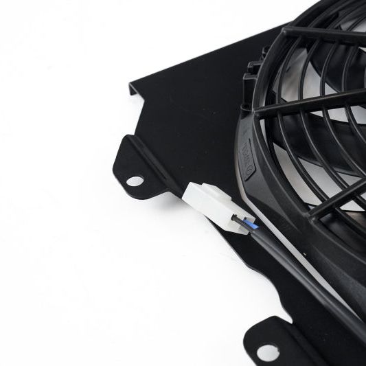 CSF 92-00 Honda Civic All-Aluminum Fan Shroud w/12in SPAL Fan - Black Finish-tuningsupply.com