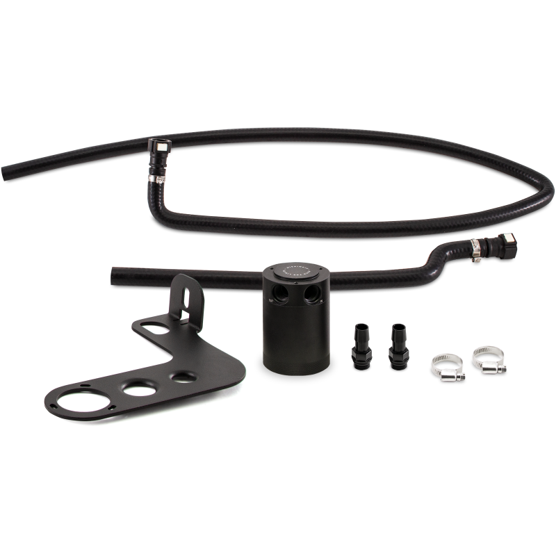 Mishimoto 10-15 Chevrolet Camaro SS (Automatic) Baffled Oil Catch Can Kit - Black-tuningsupply.com