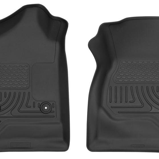 Husky Liners 14-17 Chevrolet Silverado 1500 Standard Cab X-Act Contour Black Front Floor Liners-tuningsupply.com