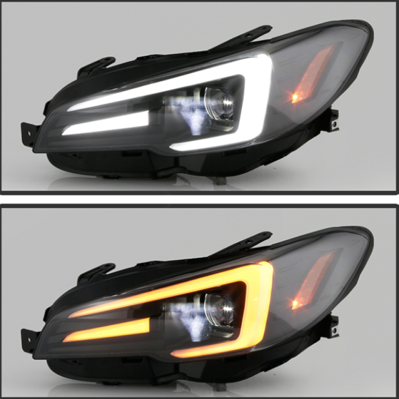 Spyder Subaru Impreza WRX 15-20 LED High-Power LED Headlights-Black PRO-YD-SWRX15LEDAP-SBSEQ-BK - SMINKpower Performance Parts SPY5088109 SPYDER