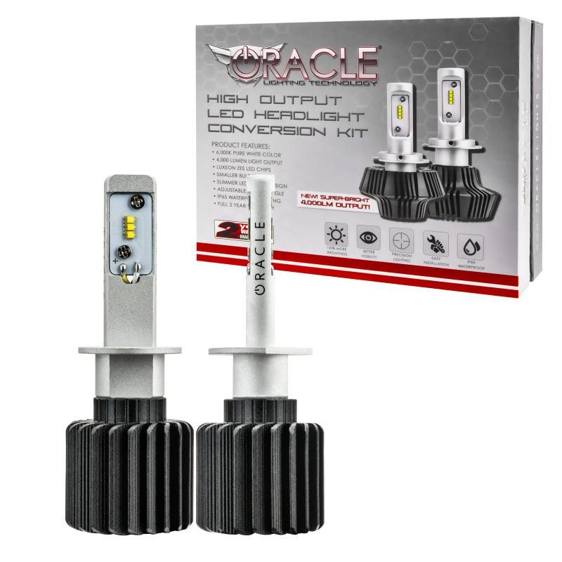 Oracle H1 4000 Lumen LED Headlight Bulbs (Pair) - 6000K SEE WARRANTY-tuningsupply.com