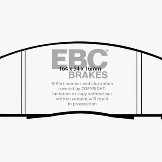 EBC 05+ Nissan Frontier 2.5 2WD Ultimax2 Front Brake Pads-tuningsupply.com