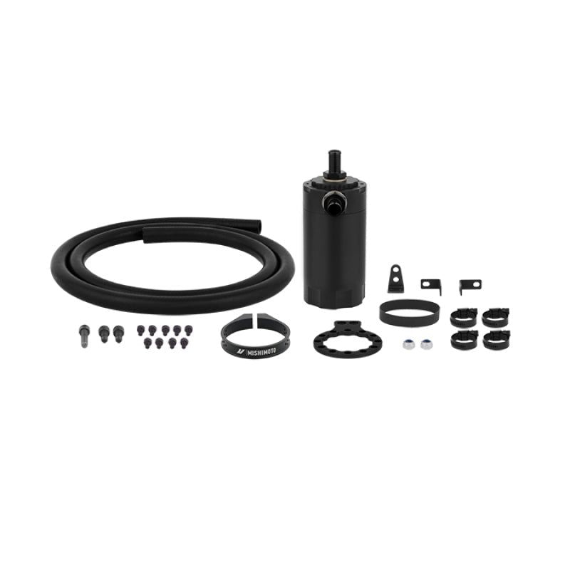 Mishimoto Universal Baffled Oil Catch Can - Black-Oil Catch Cans-Mishimoto-MISMMBCC-UNI-BK-SMINKpower Performance Parts