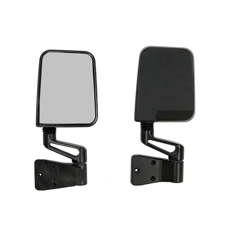 Rugged Ridge 87-02 Jeep YJ/TJ Black Door Mirror Kit-Exterior Trim-Rugged Ridge-RUG7694-SMINKpower Performance Parts