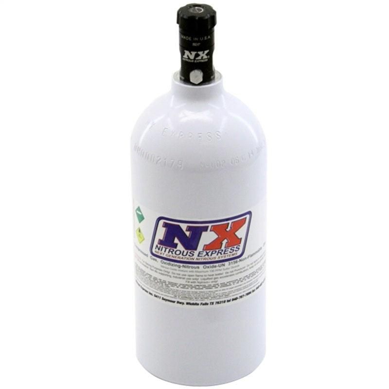 Nitrous Express 2.5lb Bottle w/Motorcycle Valve (4.38 Dia x 12.37 Tall)-tuningsupply.com