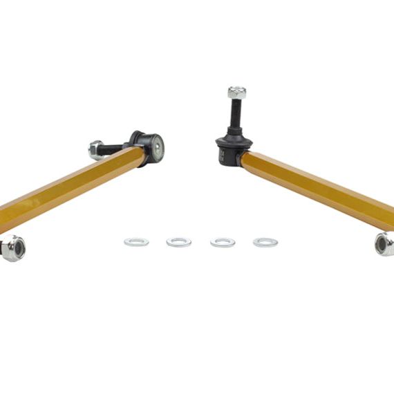 Whiteline 06/05+ Ford Focus LS / 05/09+ Mazda 3 BK Front Swaybar Link Kit H/Duty Adj Steel Ball-Sway Bar Endlinks-Whiteline-WHLKLC151-SMINKpower Performance Parts