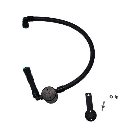 J&amp;L 16-24 Dodge Durango / Jeep Grand Cherokee 3.6L Oil Separator 3.0 Passenger Side - Black Anod-tuningsupply.com