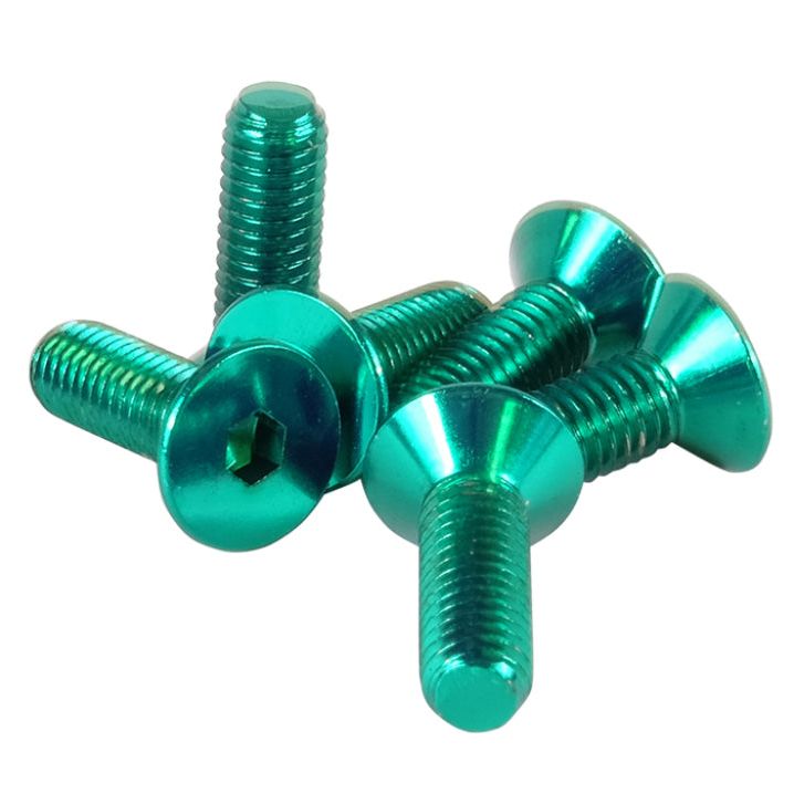 NRG Steering Wheel Screw Upgrade Kit (Conical) - Green-tuningsupply.com