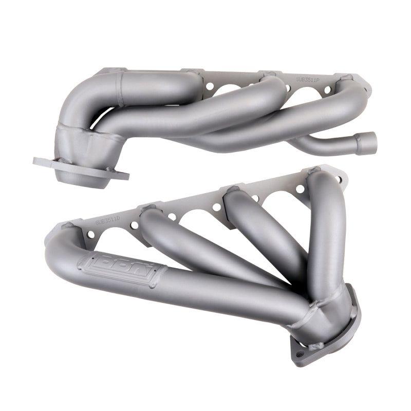 BBK 87-95 Ford F150 Truck 5.8 351 Shorty Unequal Length Exhaust Headers - 1-5/8 Titanium Ceramic-tuningsupply.com