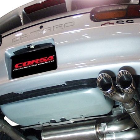 Corsa 1998-2002 Chevrolet Camaro Convertible Z28 5.7L V8 LS1 Polished Sport Cat-Back Exhaust-tuningsupply.com