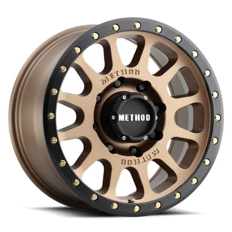 Method MR305 NV HD 18x9 +18mm Offset 8x6.5 130.81mm CB Method Bronze/Black Street Loc Wheel-tuningsupply.com