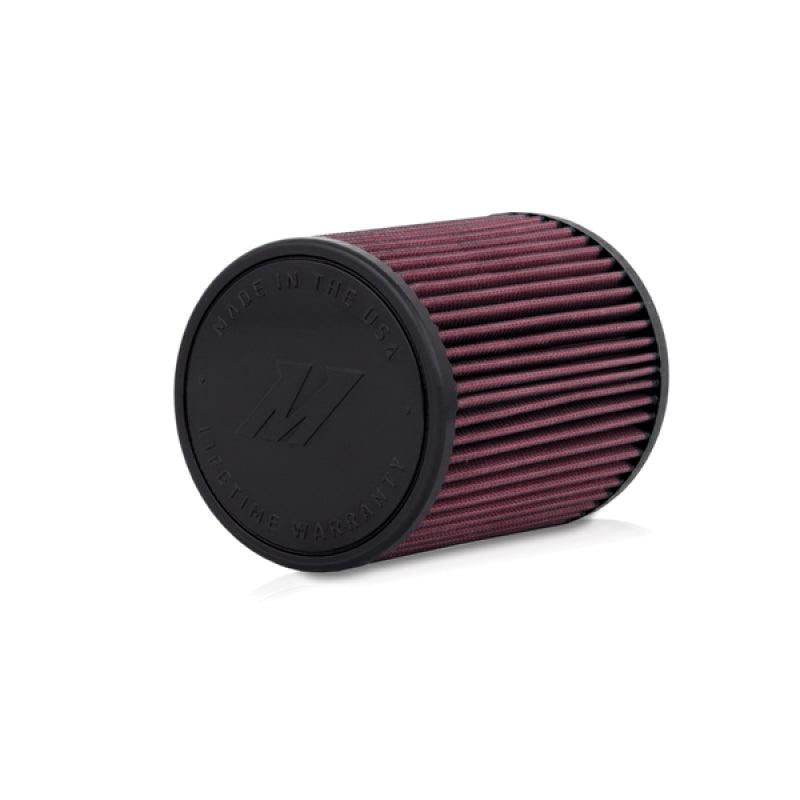 Mishimoto Universal fit, Performance Air Filter, 2.75In Inlet, 6In filter length Red-tuningsupply.com