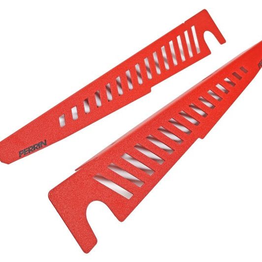 Perrin 22-23 Subaru WRX Fender Shroud Set - Red - SMINKpower Performance Parts PERPSP-ENG-551RD Perrin Performance