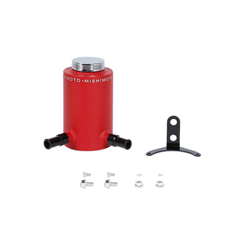 Mishimoto Aluminum Power Steering Reservoir Tank - Wrinkle Red-tuningsupply.com