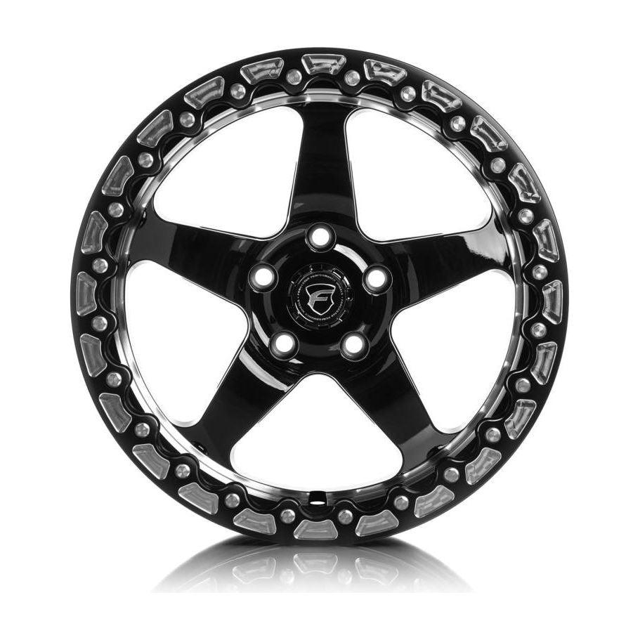 Forgestar D5 Beadlock 17x10 / 5x120 BP / ET45 / 7.3in BS Gloss Black Wheel-tuningsupply.com