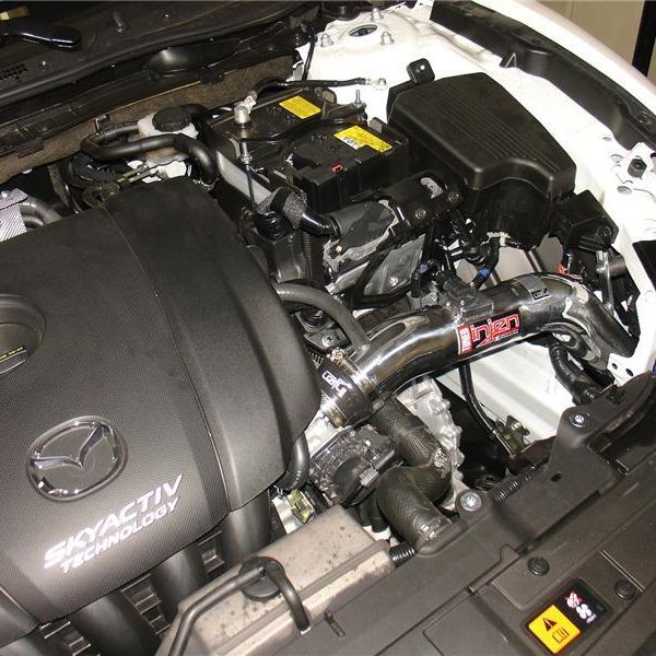 Injen 14-15 Mazda 6 2.5L 4cyl Black Cold Air Intake w/ MR Tech & Air Fusion-tuningsupply.com