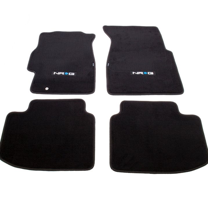 NRG Floor Mats - 96-00 Honda Civic 2DR &3DR (NRG Logo) - 4pc. - SMINKpower Performance Parts NRGFMR-130NRG NRG