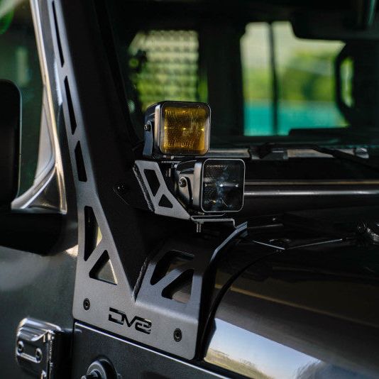 DV8 Offroad 2018+ Jeep Wrangler JLO A Pillar Dual Light Pod Mounts-tuningsupply.com