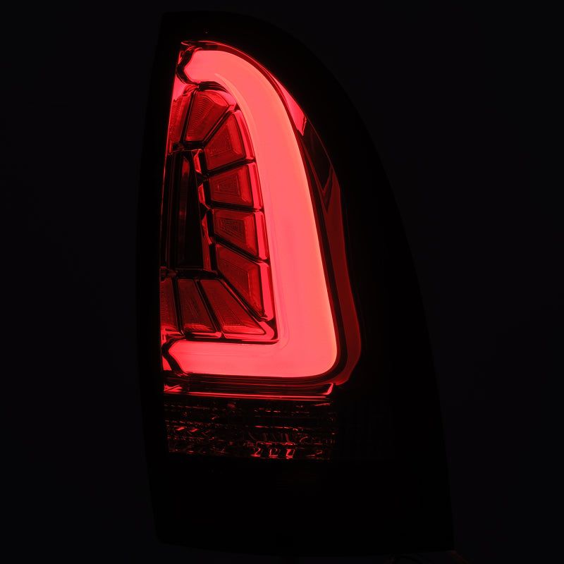 AlphaRex 05-15 Toyota Tacoma PRO-Series LED Tail Lights Red Smoke-tuningsupply.com