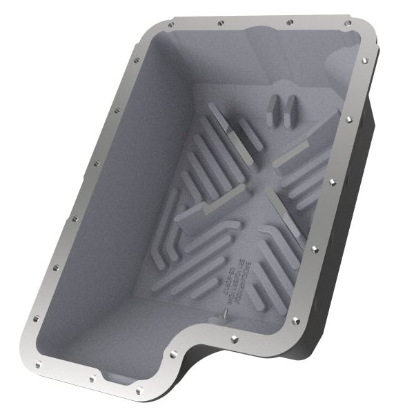 afe Transmission Pan (Black); Ford Diesel Trucks 03-10 V8-6.0/6.4L (td)-tuningsupply.com