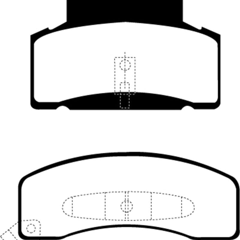 EBC 92-99 Chevrolet C30 DRW Yellowstuff Front Brake Pads-tuningsupply.com